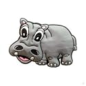 Nilpferd happy hippo, style your Crocs Fun Clips
