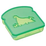 Kitchen Craft Let's Make Children's Plastic Dinosaur Lunch / Snack Box