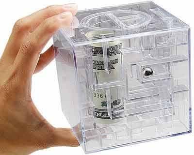 Childrens Toyshop  Toys : Money Maze Puzzle Bank