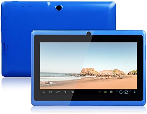 7 inch Allwinner A33 Dual Core Cortex A7 1.5GHz, Android 4.4.2 Kitkat, 512M Ram, 8G Storage, Dual Camera WIFI Tablet PC Pad Blue
