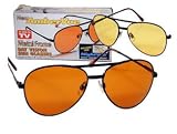Metal Frame Ambervue Sunglasses with Bonus NightVue by 