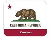 US State Flag - Caruthers, California (CA) Mouse Pad