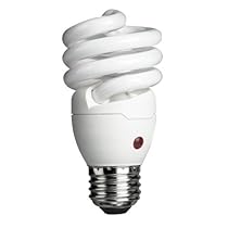 Philips 429746 Energy Saver Compact Fluorescent Dusk-to-Dawn 14-Watt Twister Light Bulb
