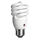 Philips 429746 Energy Saver Compact Fluorescent Dusk-to-Dawn 14-Watt Twister Light Bulb