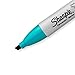 SHARPIE Permanent Markers, Broad, Chisel Tip, Single, Aqua (1927299)