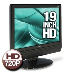 Coby TFTV1923 19-Inch Widescreen LCD HDTV Monitor with HDMI Input, Black by 