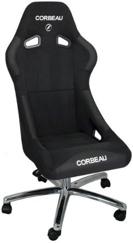 Forza Fixed Back Office Chair in Black Microsuede