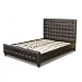 Zen Collection, California King Size Bonded Leather Tufted Bed Zen Collection, California King Size Bonded Leather Tufted Bed
