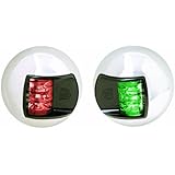 Attwood LED 2-Mile Vertical Mount Navigation Lights, Stainless Steel  (Pair)