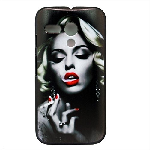 WEAPOWER(TM)High Quality Case For motorola moto g XT1028 XT1032 XT1031 Smoking Beauty Skin Custom Printed Hard Plastic Protective Phone Case