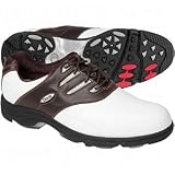 Etonic G>SOK Sof-Flex Golf Shoes White Dk Brown 8M ***