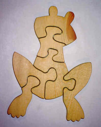 41Y3ykEF65L Wooden Educational Jig Saw Puzzle   Frog