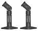 2 Black Universal Satellite Speaker Mounts / Brackets for Walls and Ceilings