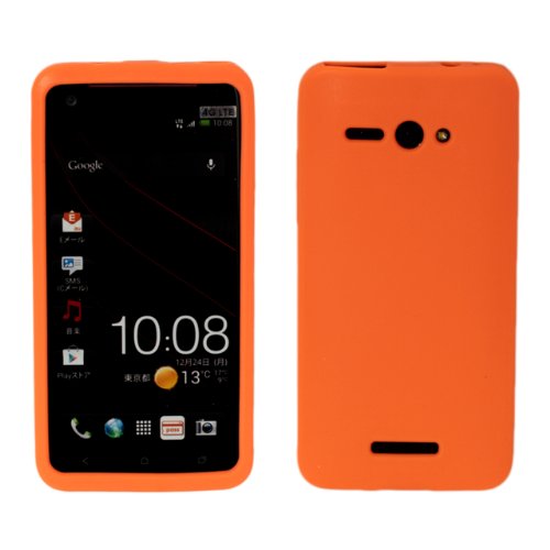 安いHTC J butterfly HTL21 シリコンケース ［オレンジ］ [ カバー ケース htc j バタフライ 国内発送 ]