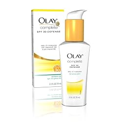 Olay Complete Defense Daily UV Moisturizer, SPF 30, 2.5 Ounce (Pack of 2)
