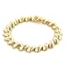14K Yellow Gold 12mm Shiny San Marco Bracelet - 7''