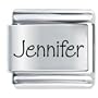 Name Jennifer Laser Charms Italian