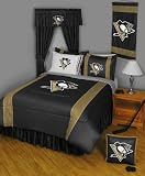 Pittsburgh Penguins Bedding Set NHL - 6 pc. TWIN Comforter Bed Set
