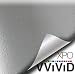 VViViD Silver Weatherproof Faux Leather Finish Marine Vinyl Fabric (1.5ft x 54