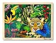 MELISSA & DOUG RAINFOREST JIGSAW PUZZLE 48 PCS