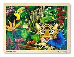 MELISSA & DOUG RAINFOREST JIGSAW PUZZLE 48 PCS