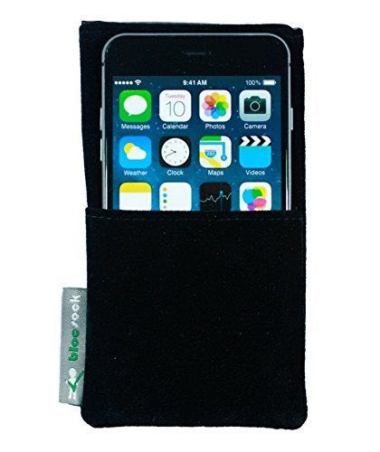 Cell Phone Anti Radiation Pouch (Large Smart Phones up to 6 inches high and 3 inches wide) Black