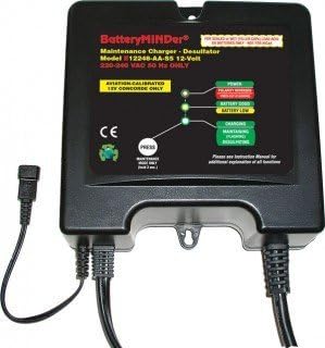 BATTERYMINDER E12248-AA-S5 12 VOLT 8 AMP AIRCRAFT 220-240 VAC BATTERY CHARGER / MAINTAINER / DESULFATOR
