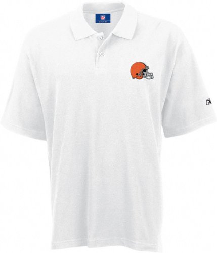Cleveland Browns White RA Polo - Small