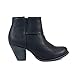 Reneeze BABA-03 Women's Stacked Heel, Zip, Ankle Fashion Booties - BLACK