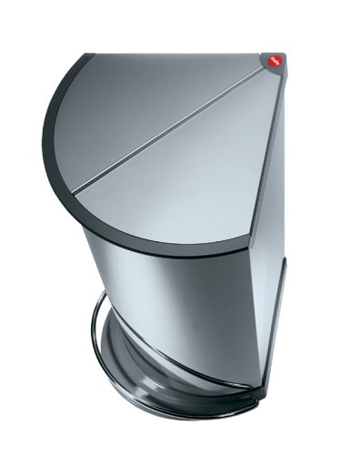 Hailo 6370-001 Design Tret-Abfallsammler Trento corner 23, Edelstahl Hailo 6370-001 Design Tret-Abfallsammler Trento corner 23, Edelstahl