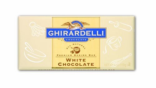 Ghirardelli Chocolate White Chocolate Baking Bar, 4-Ounce Packages (Pack of 12) by Ghirardelli