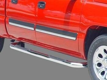 Go Industries Side Nerf Bars Cab Length Chrome Jeep Wrangler 1986 to 1996