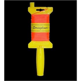 Stringliner 11762 Stringline Holder with 500' Braided Fluorescent Pink #18 Masons Line by Stringliner