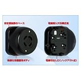アメリカン電機 露出コンセント 引掛形 （30A/接地形 3P/250V） 黒色 4321