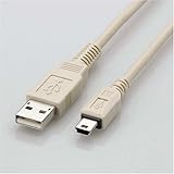 ELECOM tFCgRAtUSB2P[u USB(A)IX-USB(miniB)IX 3.0m x[W USB-M53