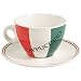 Colors of Italy Large Cappuccino 8 PC Coffee Cup Set