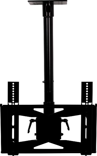 VMP LCD-MID-CB Universal Mid-Size Flat Panel Ceiling Mount for 27 to 42-Inch Displays Black