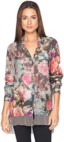 3J Workshop By Johnny Was Chiffon Flounce Shirt (Small)