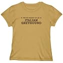 T-Shirt Woman Sand " Proud Parent Of Italian Greyhound " Dog