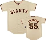 Tim Lincecum San Francisco Giants Kids (4-7) Home Ivory Replica Jersey