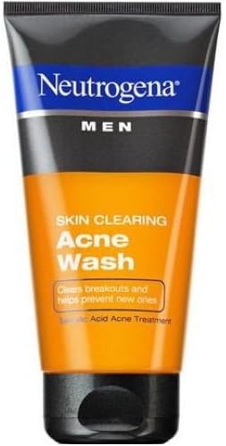 Neutrogena Men Skin Clearing Acne Wash, 5.1 Fluid Ounce -- 12 per case.