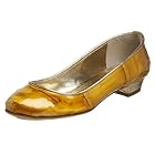 Due Farina Women's Wet Satin Ballet Flat