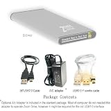 Zoom Drive 100GB High Capacity Super Slim Drop Resistance Mobile External Data Storage System with USB 2.0 Interface.