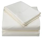 Regal 300TC King Ivory 100% Cotton Sateen Sheet Set