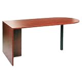 Alera Valencia Series D-Top Desk, 72w x 36d x 29-1/2h, Medium Cherry