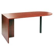 Alera Valencia Series D-Top Desk, 72W X 36D X 29-1/2H, Medium Cherry