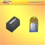 6HR BATTERY +1HR CHARGER FOR SONY DCR-SR220 DCR-SR10 DCR-SR12