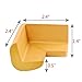 KaLe Baby Anti-collision Furniture Safety Corner Bumpers - Edge & Corner Guards - Spongy Protective Set, With 4 Free Adhesive Tapes Per Pack, 12 Packs, Tan Color
