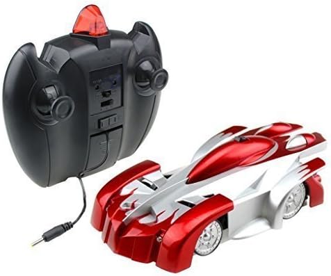 Generic 4CH RC Car Remote Control Spiderman Wall Climbing Climber Stunt Toy Vehicle-Ship At Random