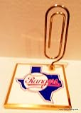Vintage Texas Rangers Tile Jumbo PaperClip Desk Document Holder Baseball Relic
